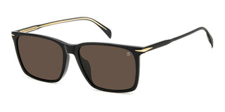 David Beckham DB 1145/G/S men Black Rectangle Sunglasses
