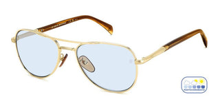 David Beckham Db 1175/s Men Gold Pilot Sunglasses
