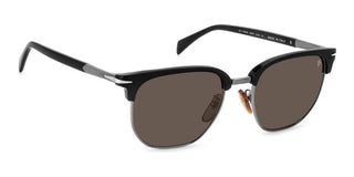 David Beckham Db 1176/g/s Men Black Rectangle Sunglasses