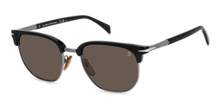 David Beckham Db 1176/g/s Men Black Rectangle Sunglasses