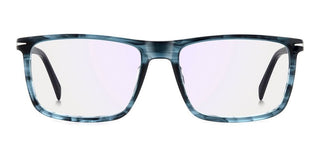 David Beckham Db 1181 Men Blue Rectangle Eyeglasses