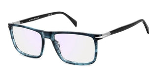 David Beckham Db 1181 Men Blue Rectangle Eyeglasses