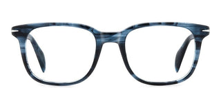 David Beckham Db 1184 Men Blue Rectangle Eyeglasses