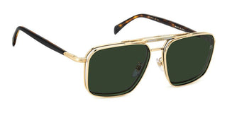David Beckham Db 1187/g/c Men Gold Rectangle Sunglasses