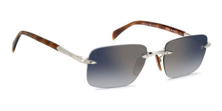 David Beckham Db 1195/s Men Silver Rectangle Sunglasses