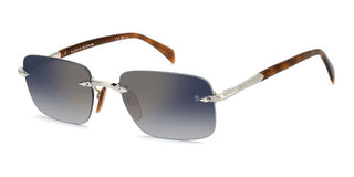 David Beckham Db 1195/s Men Silver Rectangle Sunglasses