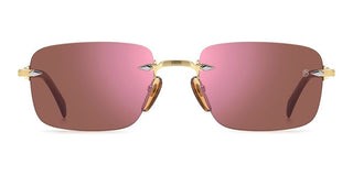 David Beckham Db 1195/s Men Gold Rectangle Sunglasses