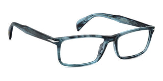 David Beckham DB 1207 men Blue Rectangle Eyeglasses