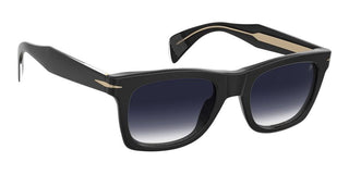 David Beckham Db 1222/s Men Black Rectangle Sunglasses