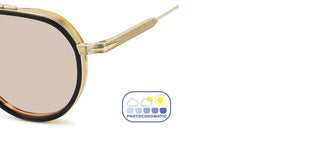 David Beckham Db 1226/g/s Men Black Pilot Sunglasses