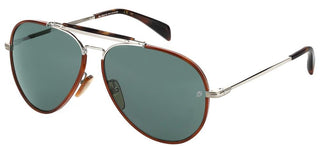 David Beckham DB 7003/S men Silver Pilot Sunglasses