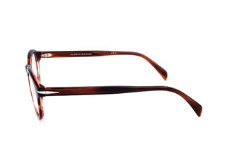 David Beckham DB 7017 men Brown Round Eyeglasses
