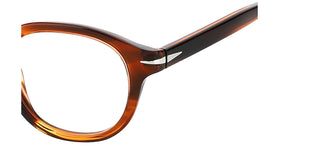 David Beckham DB 7017 men Brown Round Eyeglasses