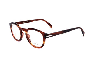 David Beckham DB 7017 men Brown Round Eyeglasses