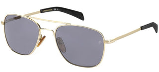 David Beckham DB 7019/S men Gold Geometric Sunglasses