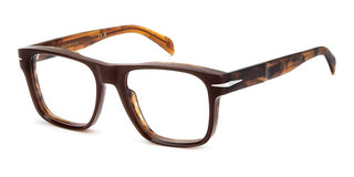 David Beckham DB 7020/CRAFTED men Havana Squared Eyeglasses