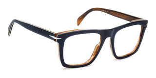 David Beckham Db 7020 Men Blue Rectangle Eyeglasses