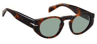 David Beckham DB 7033/S men Havana Round Sunglasses