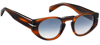 David Beckham DB 7033/S men Brown Round Sunglasses