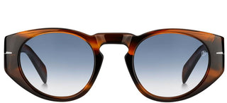David Beckham DB 7033/S men Brown Round Sunglasses