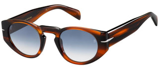 David Beckham DB 7033/S men Brown Round Sunglasses