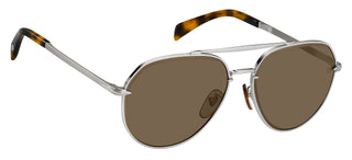 David Beckham DB 7037/G/S men Silver Pilot Sunglasses
