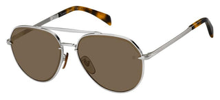 David Beckham DB 7037/G/S men Silver Pilot Sunglasses