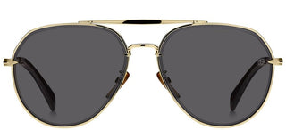 David Beckham DB 7037/G/S men Gold Pilot Sunglasses