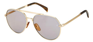 David Beckham DB 7037/G/S men Gold Pilot Sunglasses