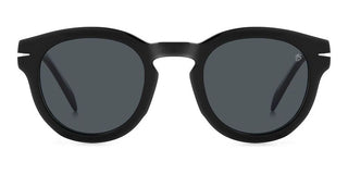 David Beckham Db 7041/s Flat Men Black Round Sunglasses