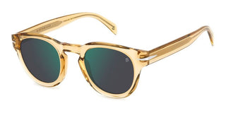David Beckham DB 7041/S FLAT men Yellow Round Sunglasses