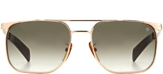 David Beckham DB 7048/S men Gold Pilot Sunglasses