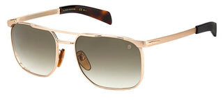 David Beckham DB 7048/S men Gold Pilot Sunglasses
