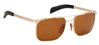 David Beckham DB 7048/S men Rose gold Pilot Sunglasses
