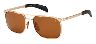 David Beckham DB 7048/S men Rose gold Pilot Sunglasses