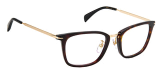 David Beckham DB 7060/F men Havana Geometric Eyeglasses