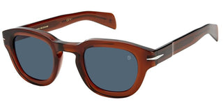 David Beckham DB 7062/S men Brown Geometric Sunglasses
