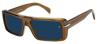 David Beckham DB 7063/S men Brown Geometric Sunglasses