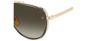 David Beckham DB 7068/G/S men Gold Pilot Sunglasses