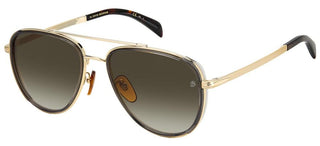 David Beckham DB 7068/G/S men Gold Pilot Sunglasses