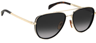 David Beckham DB 7068/G/S men Gold Pilot Sunglasses