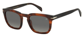 David Beckham DB 7076/S men Brown Squared Sunglasses