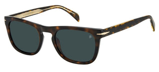 David Beckham DB 7077/S men Havana Squared Sunglasses
