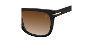 David Beckham DB 7077/S men Black Squared Sunglasses