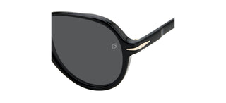 David Beckham DB 7079/S men Black Pilot Sunglasses