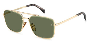 David Beckham DB 7093/G/S men Gold Squared Sunglasses