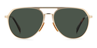 David Beckham DB 7095/G/S men Gold Pilot Sunglasses