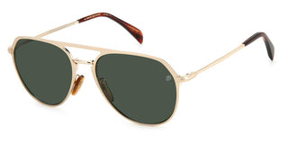 David Beckham DB 7095/G/S men Gold Pilot Sunglasses