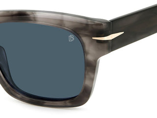 David Beckham DB 7099/S men Grey Squared Sunglasses