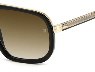 David Beckham DB 7101/S men Black Geometric Sunglasses